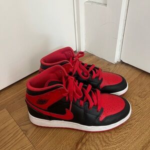 Nike Air Jordan Red and Black Sneakers